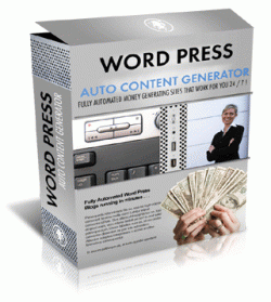Product picture Word Press Auto Content Generator - With Master Resale Rights