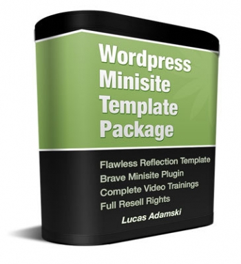 Product picture Wordpress Minisite Template Package - With Private Label Rights