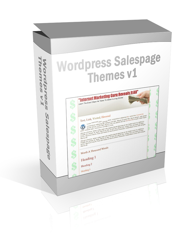 Product picture Wordpress Salespage Themes V1 - With Private Label Rights