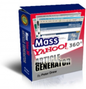 Product picture Mass Yahoo! 360 Article Generator - With Master Resale Rights