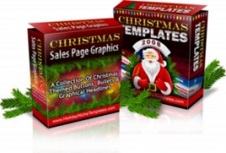 Product picture Christmas Sales Page Graphics & Templates - With Master Resale Rights
