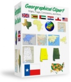 Product picture Geographical Clipart - With Resell Rights