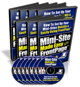 Product picture Mini-Site Made Easy With Frontpage - With Master Resale Rights